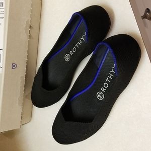 Rothy's black 9.5 round toe flat